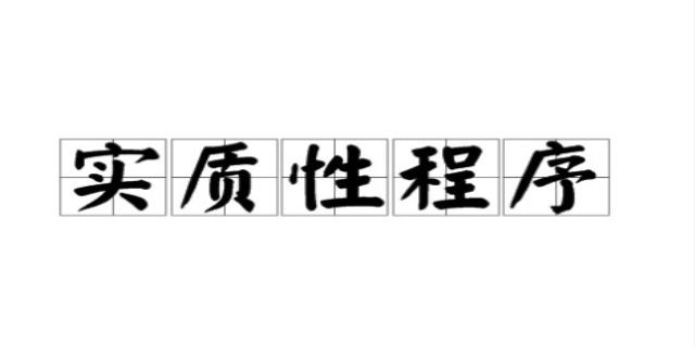 实质性程序包括什么